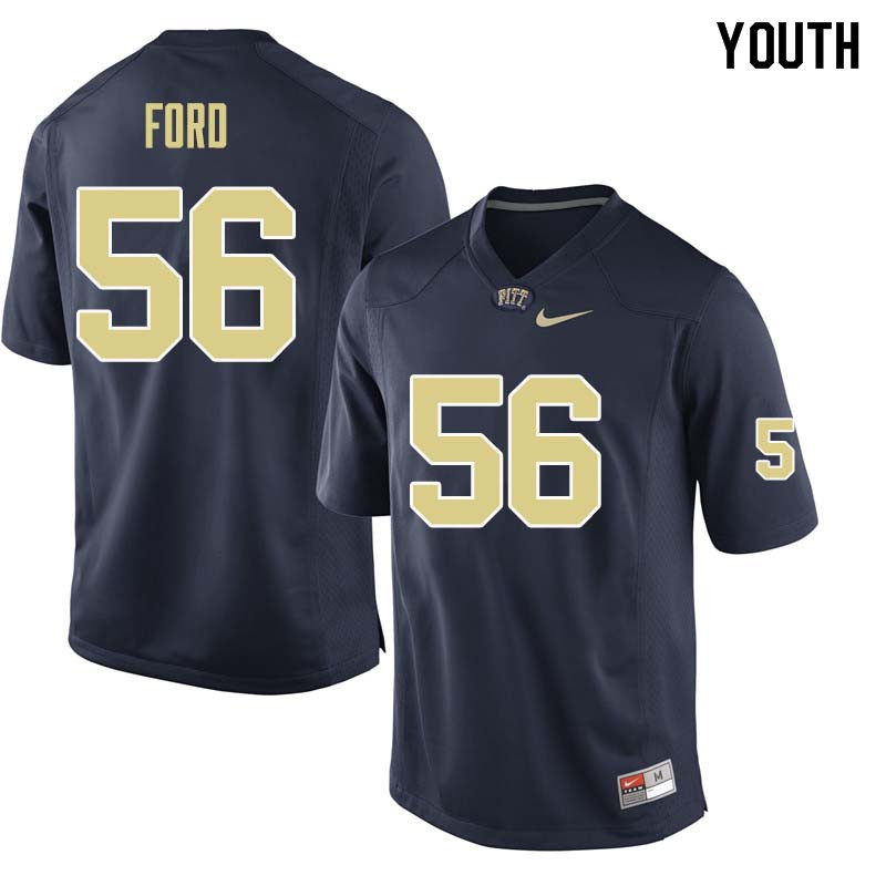 Youth #56 Brandon Ford Pittsburgh Panthers College Football Jerseys Sale-Navy